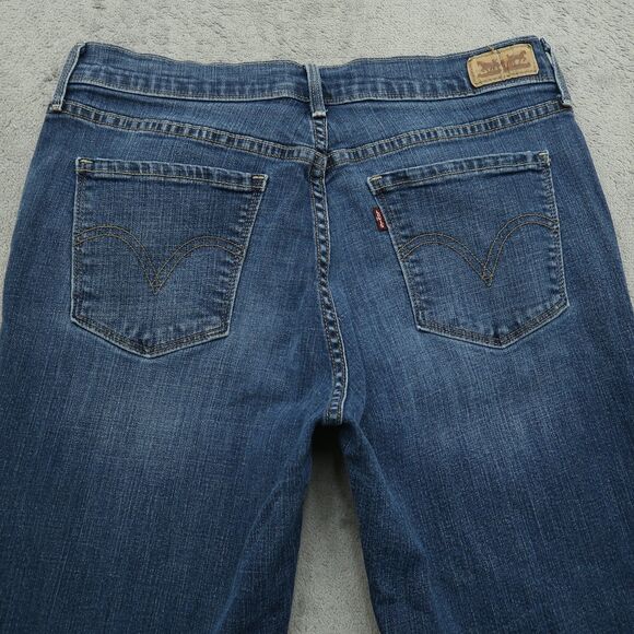 Levi's 505 Jeans Women's Size 10 Blue Mid-Rise Straight Denim 31" Inseam Stretch - Picture 15 of 16